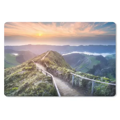 Produktbild von MuchoWow® Mauspad Mousepad Berge - Sonne - Natur 27x18 cm - Mousepads - Maus Mat - Pad - Mausunterlage - Büroartikel - Desk Matten