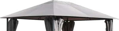Produktbild von Ersatzdach 250g Garten Pavillon 3x4m Grau Antik Pavillondach Ersatzbezug