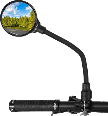 Immagine prodotto di Specchio per bicicletta - Specchio per bicicletta sul manubrio - Specchio per bicicletta - Resistente -