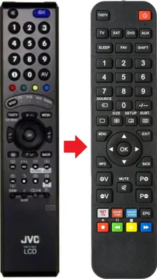 Produktbild von Fernbedienung passend für JVC LT-46DS9BJ | LT-46DS9BU | LT32DR9BJ