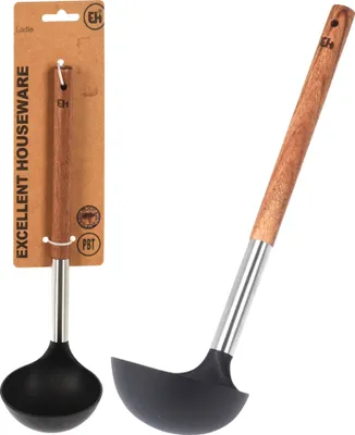Image de Louche à soupe en bois d'acacia 31 Cm