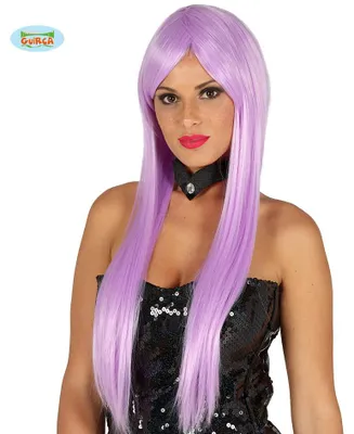 Produktbild von Deluxe Langhaar Perücke Glamourgirl lila für Damen