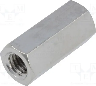 Produktbild von 10x Distanzmuffe mit Gewinde 18mm Innengew: M5 sechskant  Messing 118X18 Distanzele