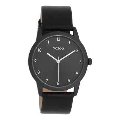 Produktbild von Oozoo Armbanduhr schwarz Leder Timepieces Damen Analog-Quarzuhr UOC11079