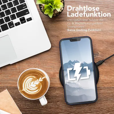 Produktbild von EAZY CASE Clear Hybrid Bumper Hülle für Apple iPhone 13 Pro Max, Handyhülle stoßfest mit Kameraschutz, Handycase dünn in Blau