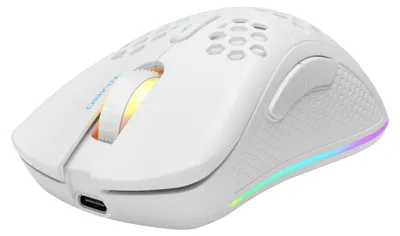 Image de Deltaco GAM-120-W Deltaco Gaming Maus USB, RGB, weiß
