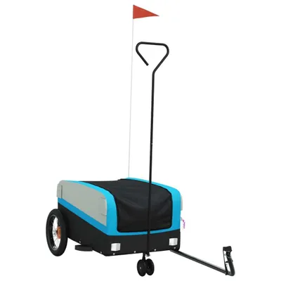 Obrázok produktu pre Vozík za bicykel, čierno modrý 30 kg, železo
