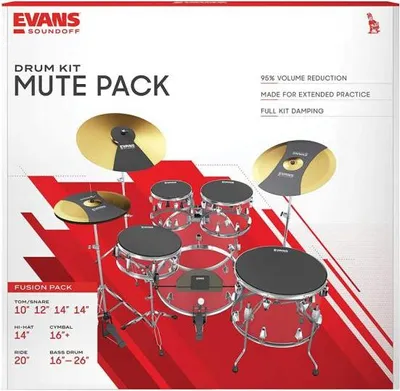 Immagine prodotto di Evans HQ Sound Off Fusion Box Set