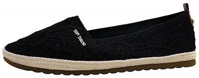 Image de Tom Tailor : Chaussures pour femmes, chaussures basses, mocassins, couleur noire, style décontracté