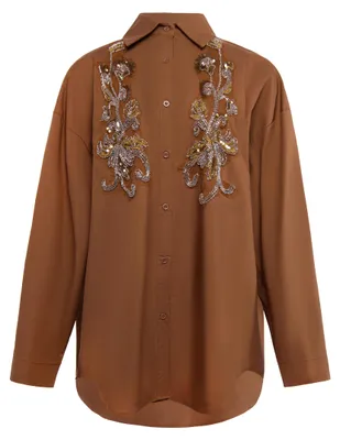 Image de Chemise pour femme VINAJA - marron, taille M