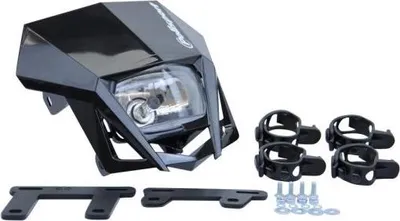 Image de Masque de phare Polisport LMX noir pour Honda KTM Yamaha Husqvarna Husaberg Suzuki