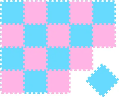 Produktbild von 18 Teile Baby Kinder Puzzlematte ab Null - 30x30 Puzzle Spielmatte Krabbelmatte
