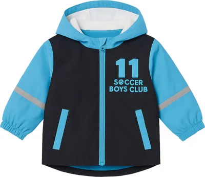 Produktbild von Lupilu Matsch- und Buddeljacke wasserdicht mit Kapuze & Reflektoren Blau 74/80