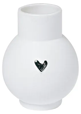 Image de Räder Lovely Mini-vase boule cœur argenté