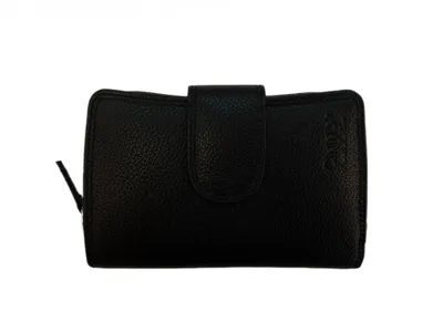 Image de Portefeuille en cuir Cinino G840 pour femme, noir