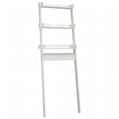 Produktbild von vidaXL Toilettenregal Weiß 63,5x32x179 cm Massivholz Kiefer