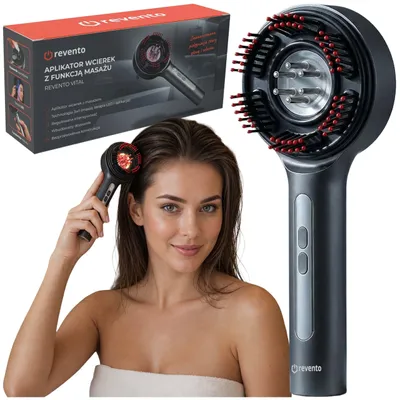 Produktbild von REVENTO® VITAL Massage-Einreibeapplikator für Haar & Kopfhaut, Öl-Spender, 5 Intensitätsstufen, LED-Licht, kabellos