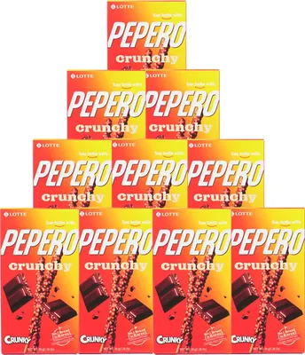 Produktbild von Lotte Pepero Crunchy Schoko Sticks 10x39g