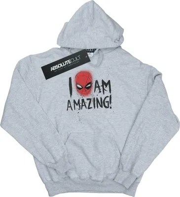 Image de Marvel - "I Am Amazing" Sweat à capuche pour homme BI17497 (S) (Gris)