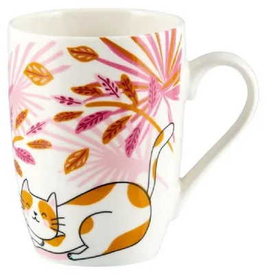 Hohe Tasse für kleine Katzen, Porzellan, 10,5 cm