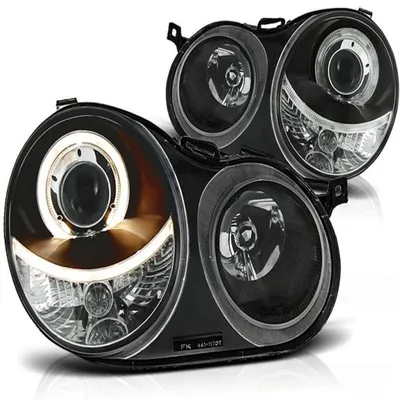 Produktbild von Scheinwerfer Angel Eyes passend für VW Polo 9N 2001–05 Schwarz