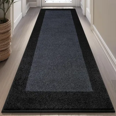 Immagine prodotto di Tappeto a corridoio, 80 x 182 cm, antiscivolo, lavabile, colore antracite