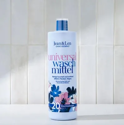 Productafbeelding van Jean & Len Universeel Wasmiddel met Waterlelie & Hibiscus 1000 ml