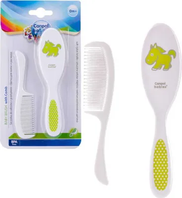 Obrázek produktu pro Canpol Babies kartáč na vlasy s měkkými štětinami pro děti + hřeben