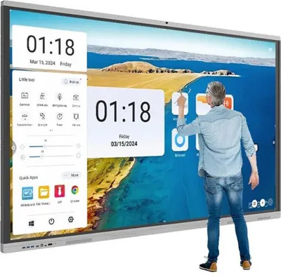 Image de Tableau blanc numérique Technologie interactive pour l'enseignement et les présentations
