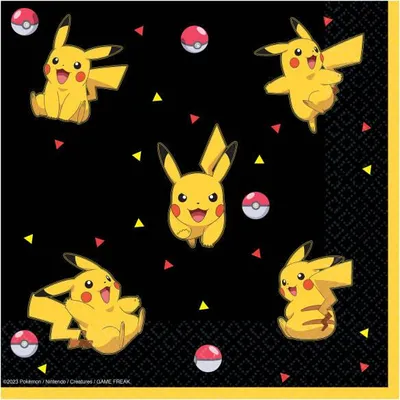 Produktbild von Pokemon Pappteller, Pikatchu, 33x33 cm, 16 Stk.