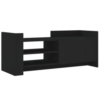 Obrázok produktu pre vidaXL TV skrinka čierna 100x35x40 cm Drevo Materiál