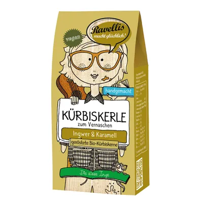 Produktbild von Ravellis Kürbiskerne Ingwer-Karamell 80g