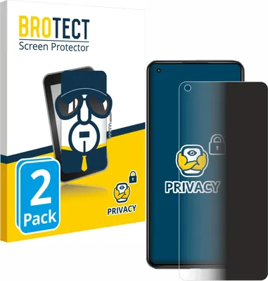 Produktbild von 2x BROTECT Sichtschutzfolie für Xiaomi Mi 11 Lite 5G Anti-Spy Privacy Sichtschutz Blickschutz Folie Blaulicht-Schutz