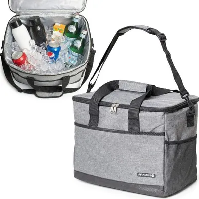 Produktbild von Thermotasche 29 L Groß Kühltasche ideal für Camping & Reisen Grau