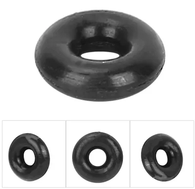 Produktbild von 500 Stück schwarze Gummi-Bissanzeiger-O-Ringe für Angler (S)