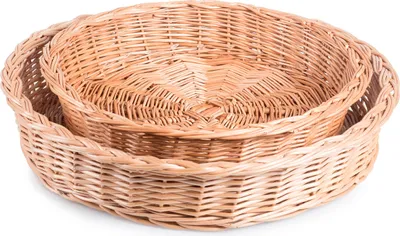 Produktbild von JIPRO® Körbchen aus Weide, rund Proslava v. - Weidenkorb - Ø 36 x H 8(cm)