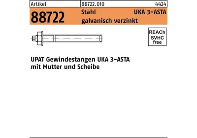Produktbild von Ankerstange R 88722 ASTA M 12x180 Stahl galvanisch verzinkt