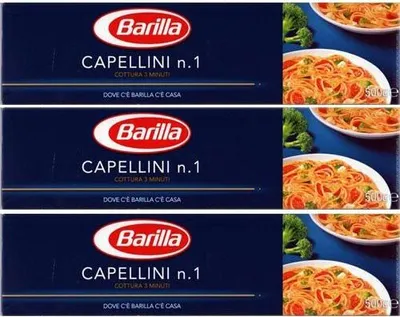 Produktbild von 3x Barilla Nudeln 'Capellini' n.1, 500 g