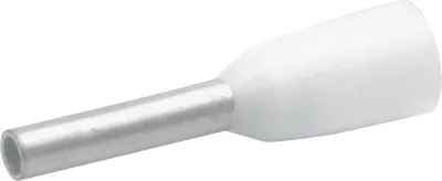 Image de 100 Piece DIN wire end cap 0,5qmm 8mm white VZ insulated 4698