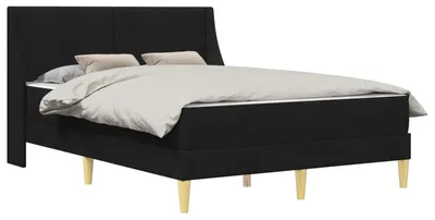 Produktbild von Bettgestell mit Matratze Schwarz 160 x 200 cm Polyester