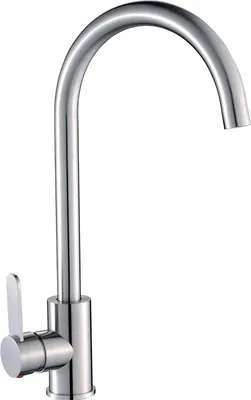 Obrázek produktu pro Designová dřezová baterie stojánková s výtokem U-výtoková ocel