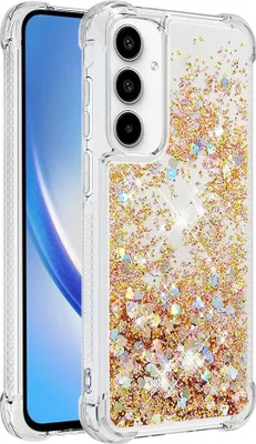 Produktbild von Samsung Galaxy A55 Hülle - Coverup Liquid Glitzer Back Cover - Gold