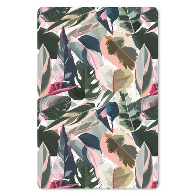 Produktbild von MuchoWow® Mauspad Mousepad Tropisch - Rosa - Blätter 40x60 cm - Mousepads - Maus Mat - Pad - Mausunterlage - Schreibtisch Accesoire
