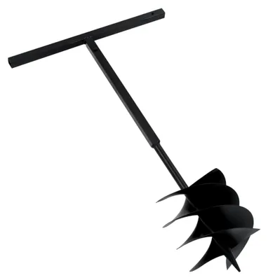 Produktbild von Erdbohrer mit Griff 250 mm aus Stahl in Schwarz