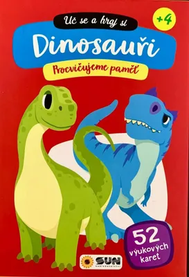 Obrázek produktu pro Uč se a hraj si Dinosauři - 52 výukových karet