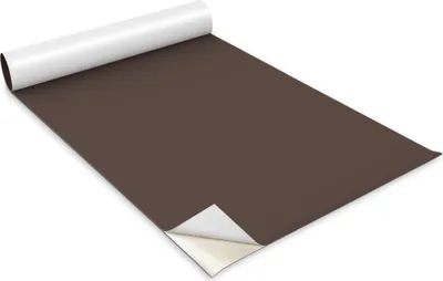 Immagine prodotto di Pellicola autoadesiva per mobili - pellicola decorativa - mobili da tavolo - tagliabile su misura - colore marrone scuro - 100 x 50 cm