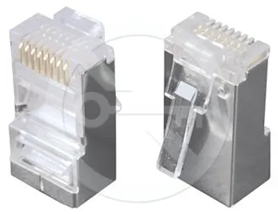 Obrázek produktu pro Konektor Solarix RJ45 CAT5E STP 8p8c stíněný neskládaný na licnu KRJ45/5SH