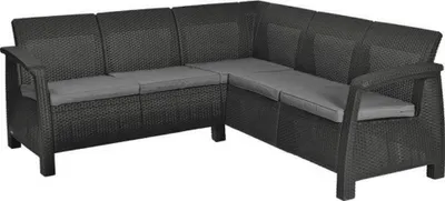 Produktbild von Gartenmöbel Keter Corfu Relax Ecksofa graphit