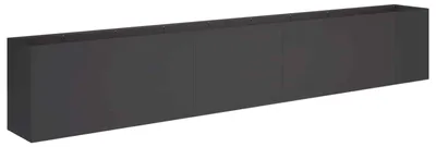 Obrázek produktu pro vidaXL Zahradní květináč, černý, 360 x 40 x 60 cm, ocel s válcováním za studena
