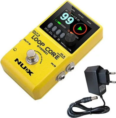 Produktbild von Nux Loop Core Stereo Effektgerät Looper-Pedal mit Netzteil